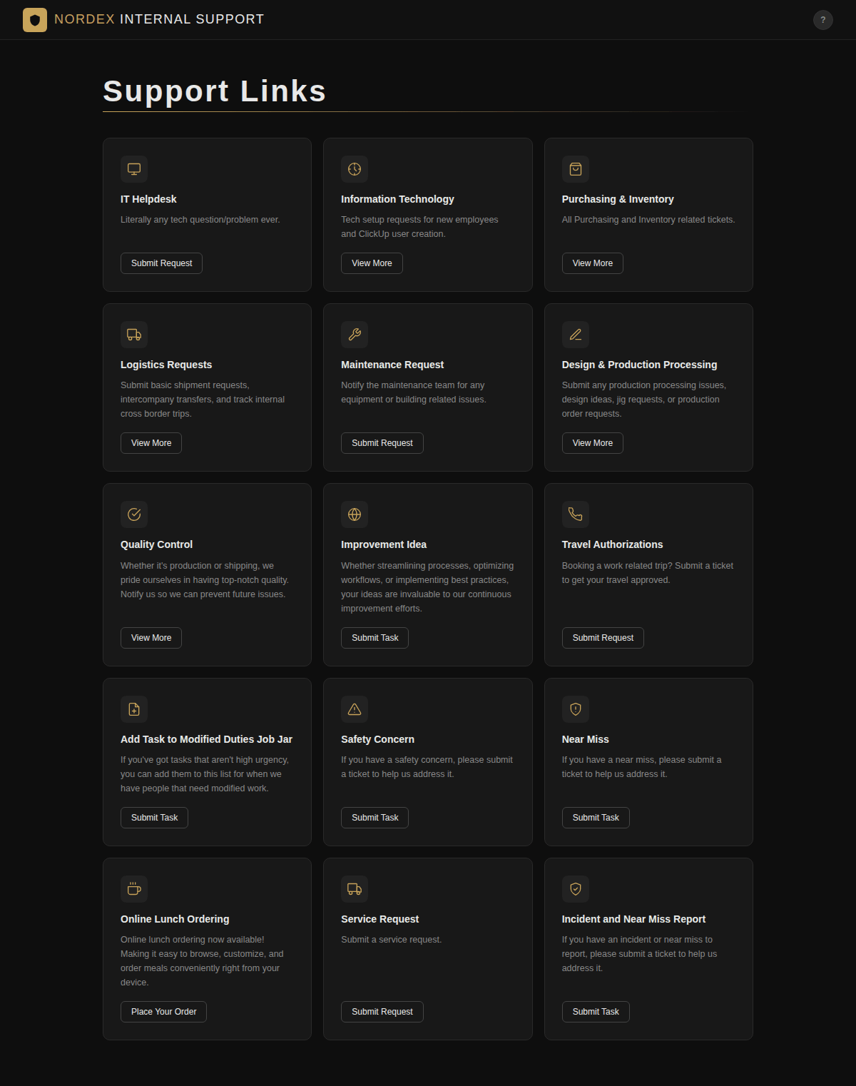 Support Hub